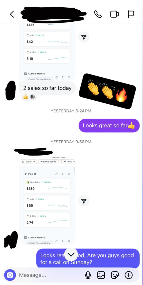 Client testimonial