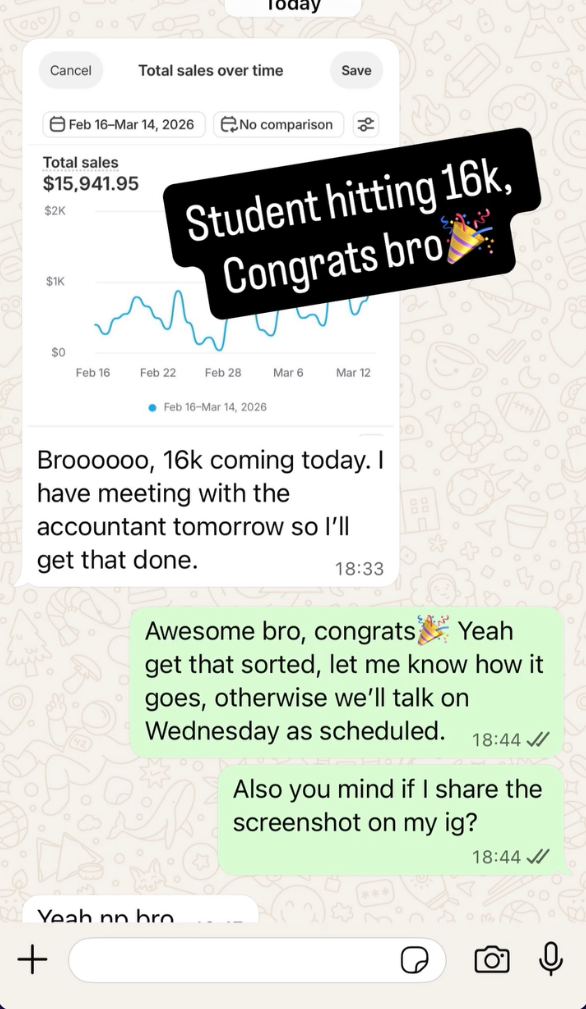 Client testimonial